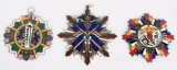 LOT OF 3 CHINESE WARLORD MEDALS OR ORDERS