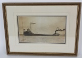 FRAMED PHOTOGRAPH OF SHIP CHARLES W. KOTCHER
