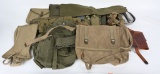 US MILITARY FIELD GEAR LOT BACKS MESS KIT COVERS