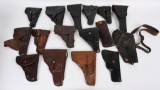 LOT OF MILITARY HOLSTERS FROM WWII TO CURRENT