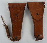 WWII US ARMY .45 M1911 HOLSTER LOT OF TWO WW2