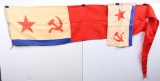 SOVIET UNION NAVAL FLAG OR ENSIGN LOT OF 2
