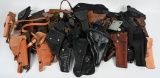 LARGE LOT OF 42 MILITARY & CIVILIAN HOLSTERS WW2