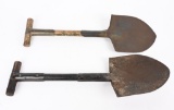 WWII US ARMY T HANDLE SHOVEL LOT OF 2 WW2