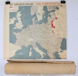 WWII US OSS WAR MOVEMENT POSTER LOT OF 29 WW2