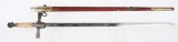EARLY 19th CENTURY US MILITIA SWORD & SCABBARD