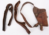WW1 & WWII US ARMY FIELD GEAR LOT HOLSTER SLINGS