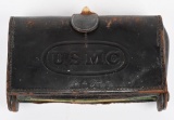 USMC MARKED M1874 MCKEEVER POUCH W/CLIPS/AMMO