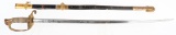 WW1 US NAVY OFFICERS SWORD USN w/ SCABBARD WWI