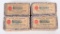 (4) FACTORY FRESH 2-PC BOXES .38 LONG COLT AMMO
