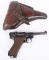 MAUSER 42 CODE P-08 LUGER DATED 1939 W/ HOLSTER