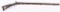 EARLY HALF STOCK PERCUSSION SPORTING RIFLE.