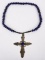 RARE AMERICAN FUR CO. FRECH ENGRAVED SILVER CROSS