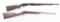 LOT (2) PRE WAR .22 RIFLES
