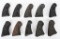 LOT (10) COLT PRE WAR GUTTA PERCHA GRIPS