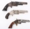 LOT (3) ANTIQUE S & W REVOLVERS