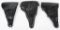 LOT (3) MILITARY P-38 HOLSTERS