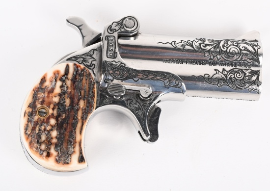 AMERICAN FIREARMS ENGRAVED O/U .38 DERRINGER