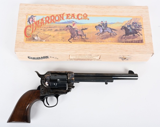 BOXED CIMARRON COLT 1873 CAVALRY SAA