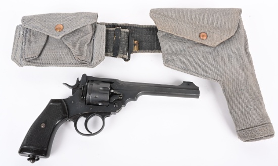 BRITISH ENFIELD MKVI REVOLVER WITH HOLSTER RIG