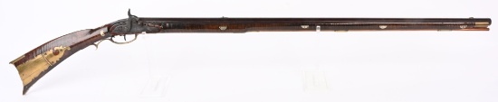 FINE DECORATED ANTIQUE  FULL STOCK MAPLE KY RIFLE