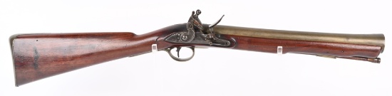 LONDON PROOFED BRASS BARREL BLUNDERBUSS