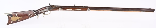 STUNNING DECORATED 1850'S HALF STOCK RIFLE
