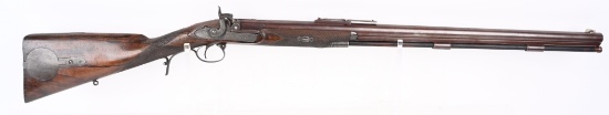 RARE GARDEN& SON LONDON HALF STOCK PERCUSSION RIFE
