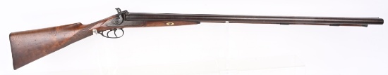 UNMARKED MUZZLE LOADING SXS HAMMER GUN