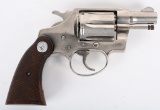 COLT .38 AIRWEIGHT COBRA REVOLVER NICKEL FINISH