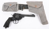 BRITISH ENFIELD MKVI REVOLVER WITH HOLSTER RIG