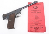 PRE WAR COLT WOODSMAN TARGET SEMI AUTO PISTOL