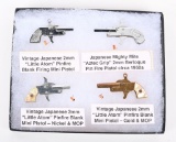 LOT (4) 1950'S JAPANESE 2MM PINFIRE REVOLVERS