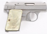 BAUER STAINLESS SEMI AUTOMATIC .25 PISTOL