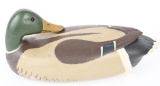 HAND CARVED , PAINTED & SIGNED jOHN H. BAKER DECOY