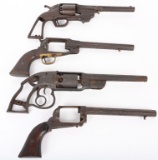 LOT (4) CIVIL WAR REVOLVERS