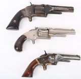 LOT (3) ANTIQUE S & W REVOLVERS