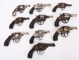 LOT (10) PRE WAR POCKET REVOLVERS