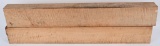LOT (2) TIGER MAPLE WOOD BLANKS