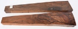 (2) DELUXE WALNUT RIFLE STOCK BLANKS