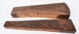 (2) DELUXE WALNUT RIFLE STOCK BLANKS