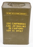 520 ROUNDS USGI LAKE CITY .30 M1 GARAND AMMO