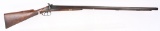 UNMARKED MUZZLE LOADING SXS HAMMER GUN