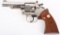 NICKEL COLT TROOPER MK III DOUBLE ACTION REVOLVER