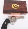 BOXED SATIN NICKEL COLT LAWMAN MK III REVOLVER