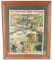 FRAMED 1919 REMINGTON UMC ADVERTISING POSTER