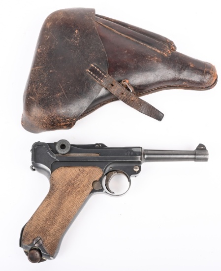 WW1 ERFURT 1917 P-08 LUGER WITH HOLSTER