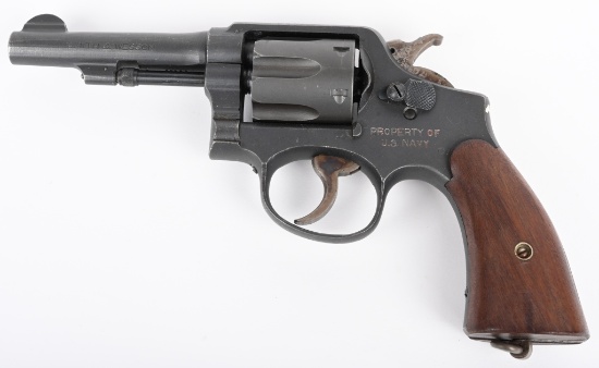 FINE US NAVY SMITH & WESSON VICTORY MODEL REVOLVER