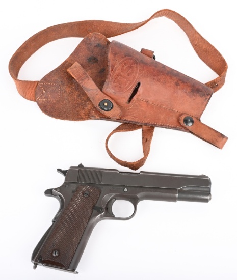 WW2 ITHACA 1911-A1 PISTOL MFG 1945