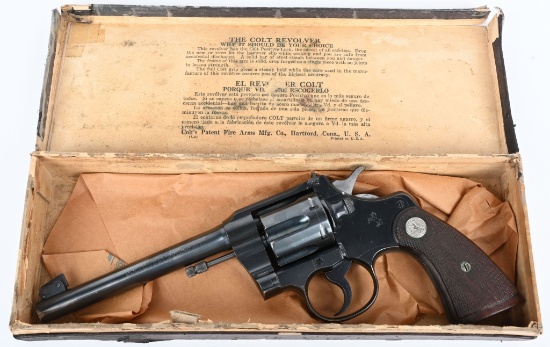 FINE PRE WAR BOXED COLT OFFICERS MODEL .22 TARGET